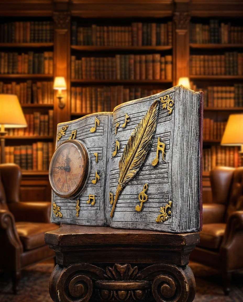 Book with Watch | Showpiece | Study Decor | Classic