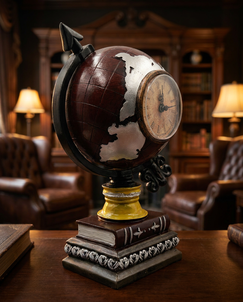 Globe with Watch | Showpiece | Study Decor | Classic
