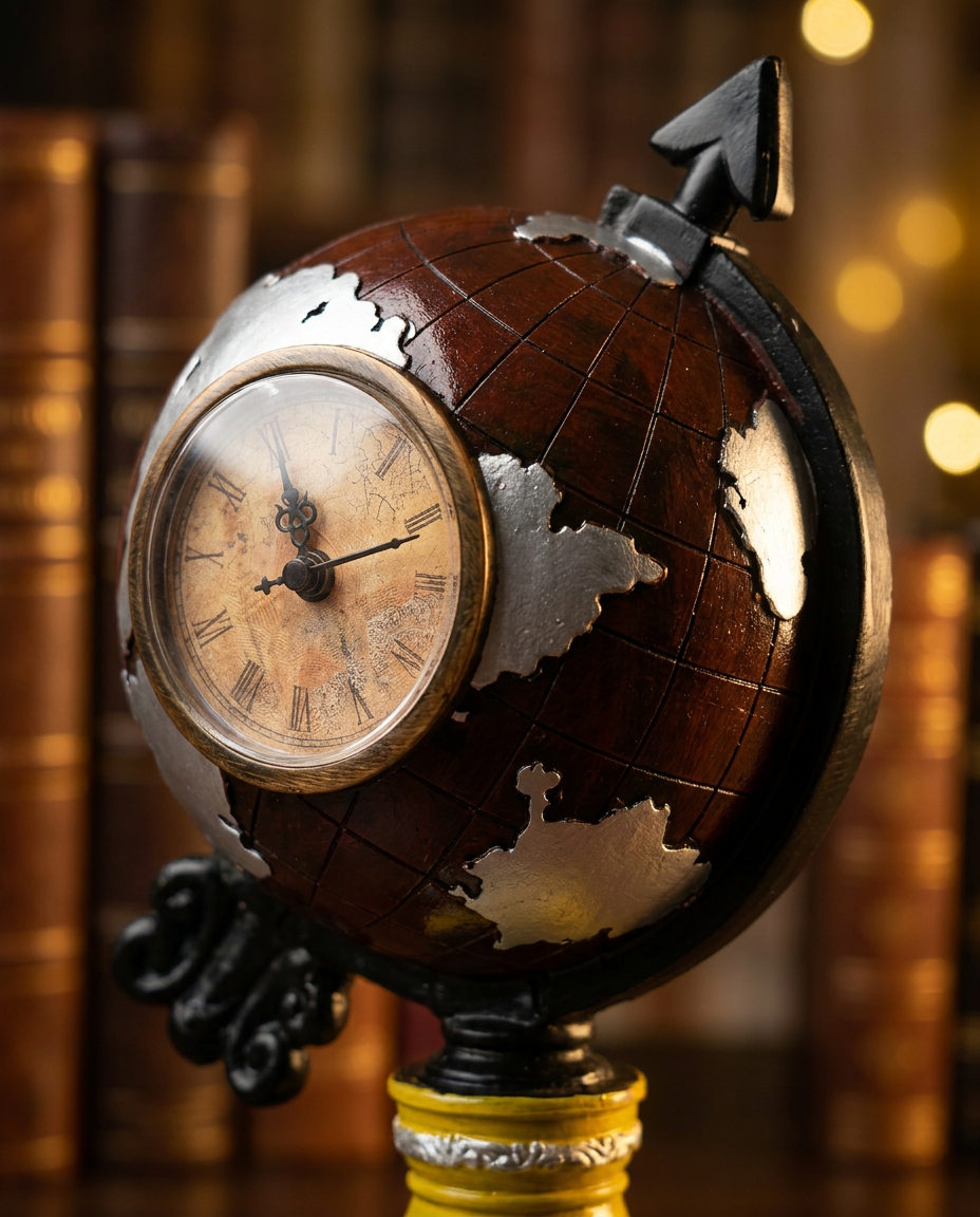 Globe with Watch | Showpiece | Study Decor | Classic