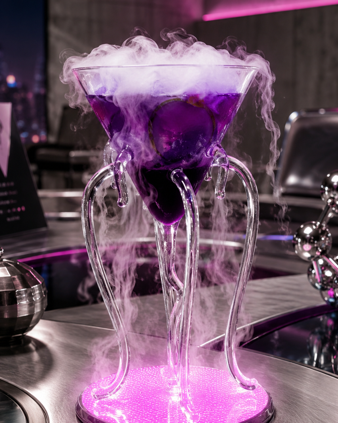 Octopus Martini Glass | Glassware | Bar Use | Unique
