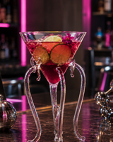 Octopus Martini Glass | Glassware | Bar Use | Unique