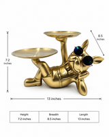 Panda Key Holder | Wall Decor | Functional Decor | Golden