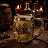 Designer Resin Skull Beer Mug | 400ml | Unique Gothic Drinkware for Beer & Cocktails