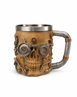Designer Resin Skull Beer Mug | 400ml | Unique Gothic Drinkware for Beer & Cocktails