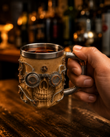 Designer Resin Skull Beer Mug | 400ml | Unique Gothic Drinkware for Beer & Cocktails