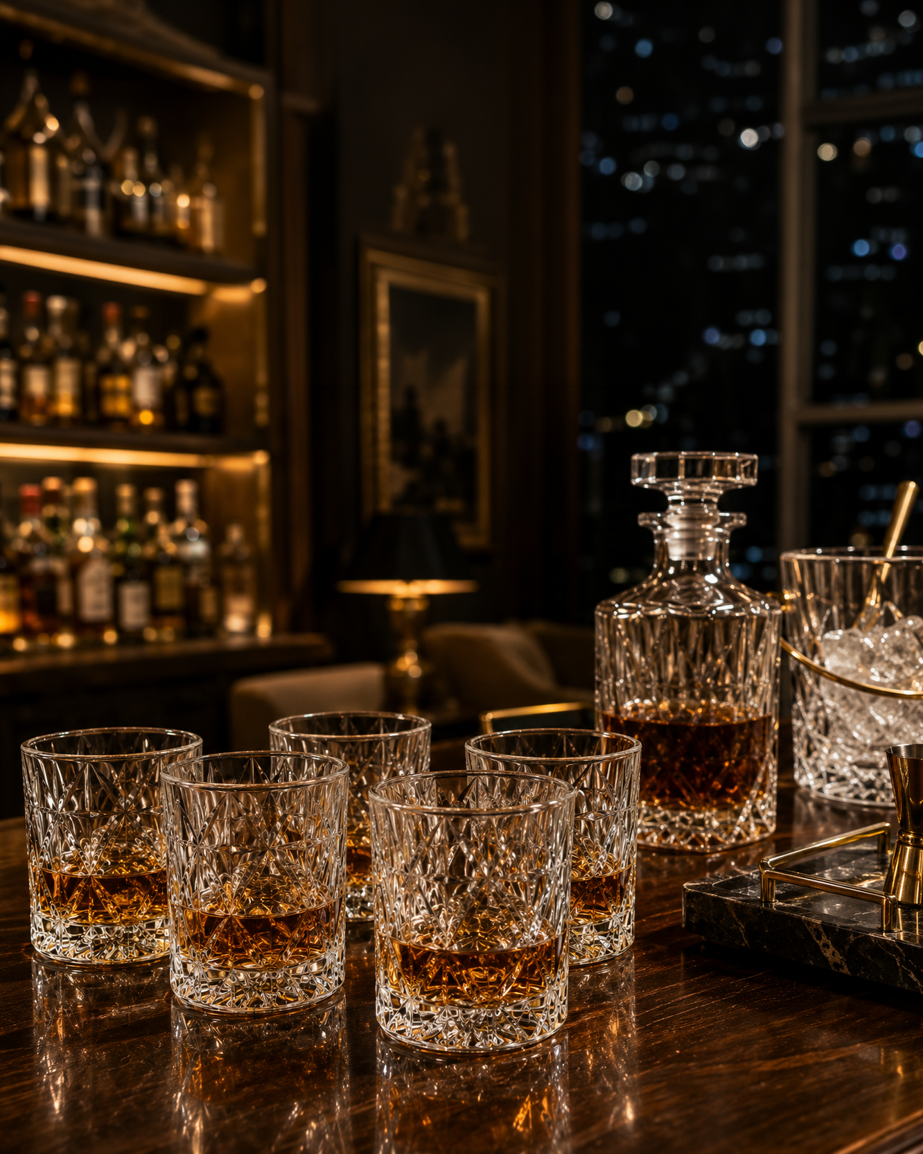 Whiskey Glass Diamond | Glassware | Bar Use | Luxury