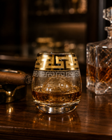 Whiskey Glass Gold Rim | Glassware | Bar Use | Premium