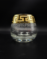 Whiskey Glass Gold Rim | Glassware | Bar Use | Premium