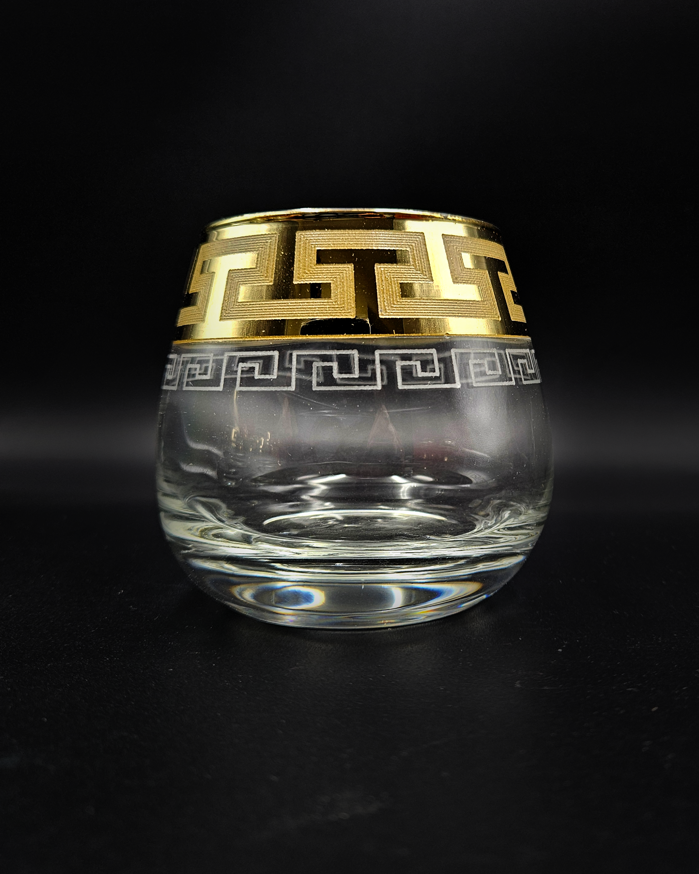 Whiskey Glass Gold Rim | Glassware | Bar Use | Premium