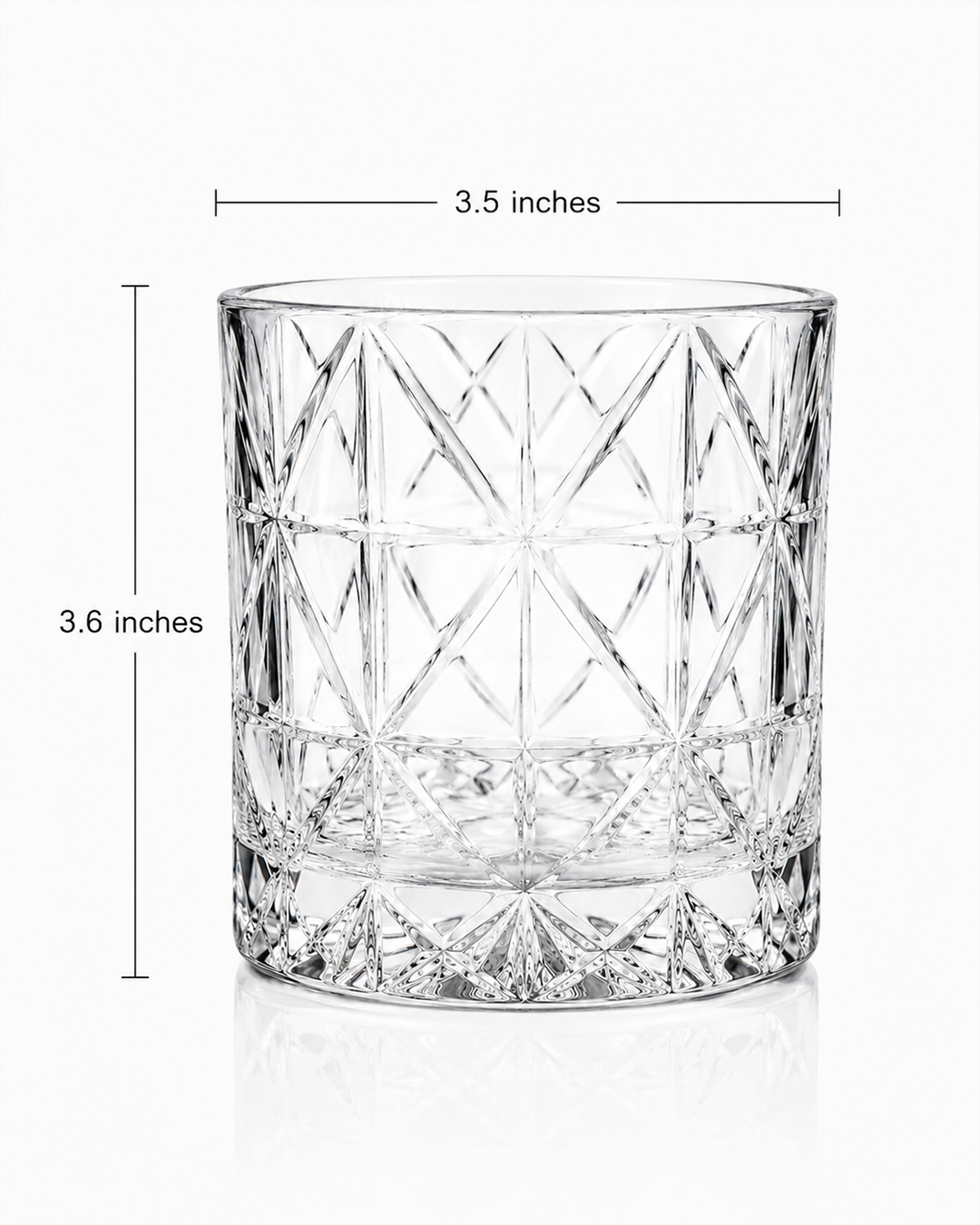 Whiskey Glass Diamond | Glassware | Bar Use | Luxury