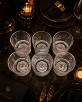 Crystal Whiskey Glass Lion | Glassware | Bar Use | Premium