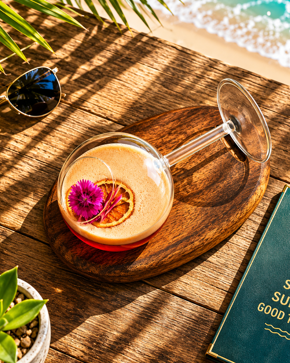 Wooden Base Glass | Accessory | Bar Use | Classic