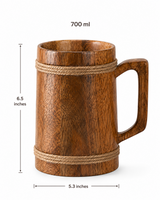 Wooden Beer Mug | Glassware | Rustic Use | Classic