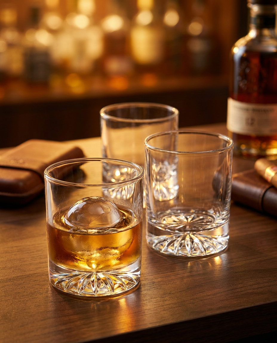 Whiskey Glass Spiral | Glassware | Bar Use | Premium