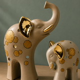 Majestic Elephant Duo Showpiece – Modern Decorative Accent | Vastu Home Decor