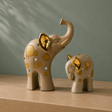 Majestic Elephant Duo Showpiece – Modern Decorative Accent | Vastu Home Decor