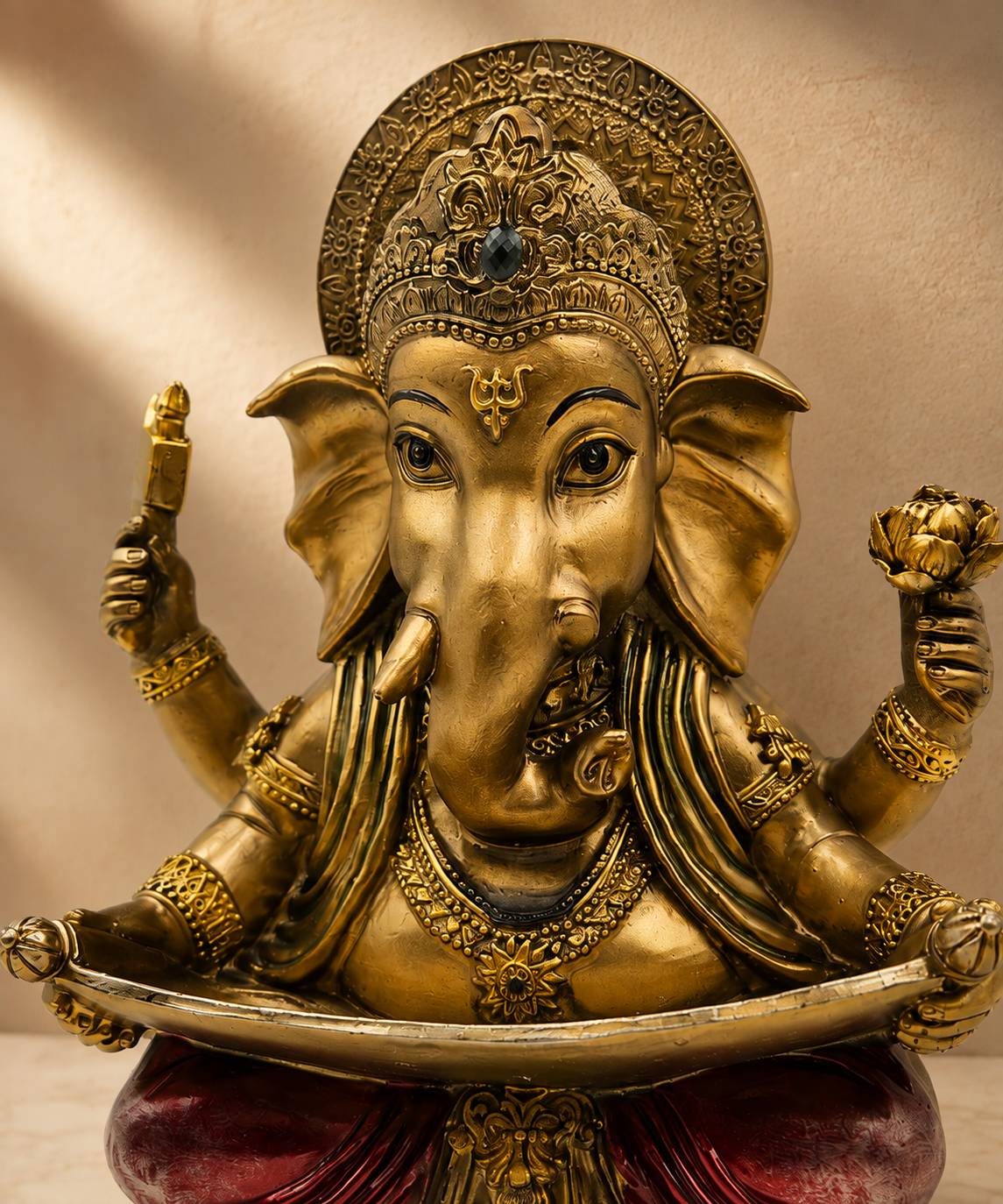 Munshi Ganesha Idol | Vastu & Spiritual Home Decor Showpiece | Symbol of Wisdom, Knowledge & Success