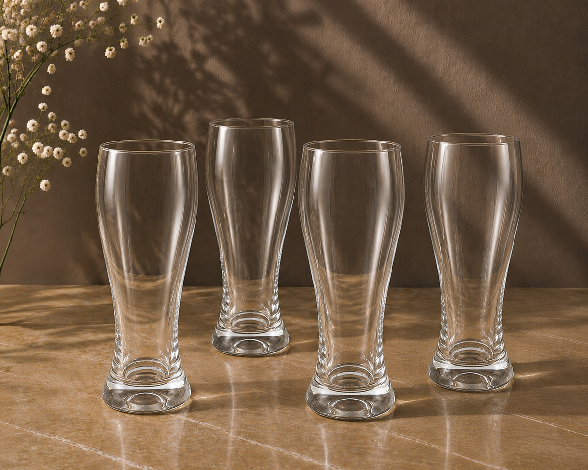 Tall Beer Pint Glasses | Beer Drinkware | Set of 6