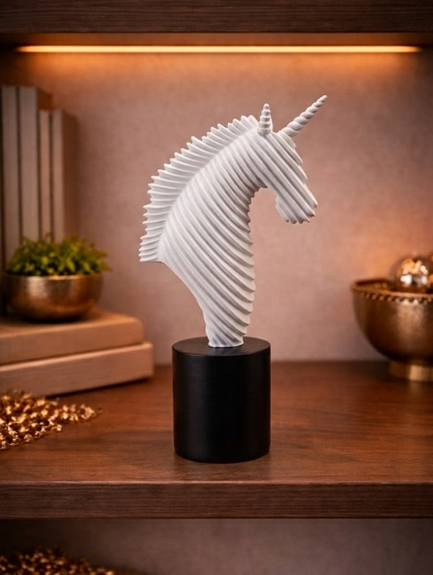 Half Horse Face | Wall Art | Luxury Decor | White