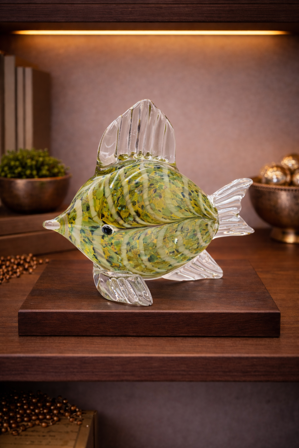 Crystal Fish | Showpiece | Home Decor | Green