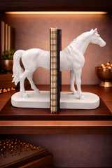 Half Horse | Book Holder | Decorative Bookend | White