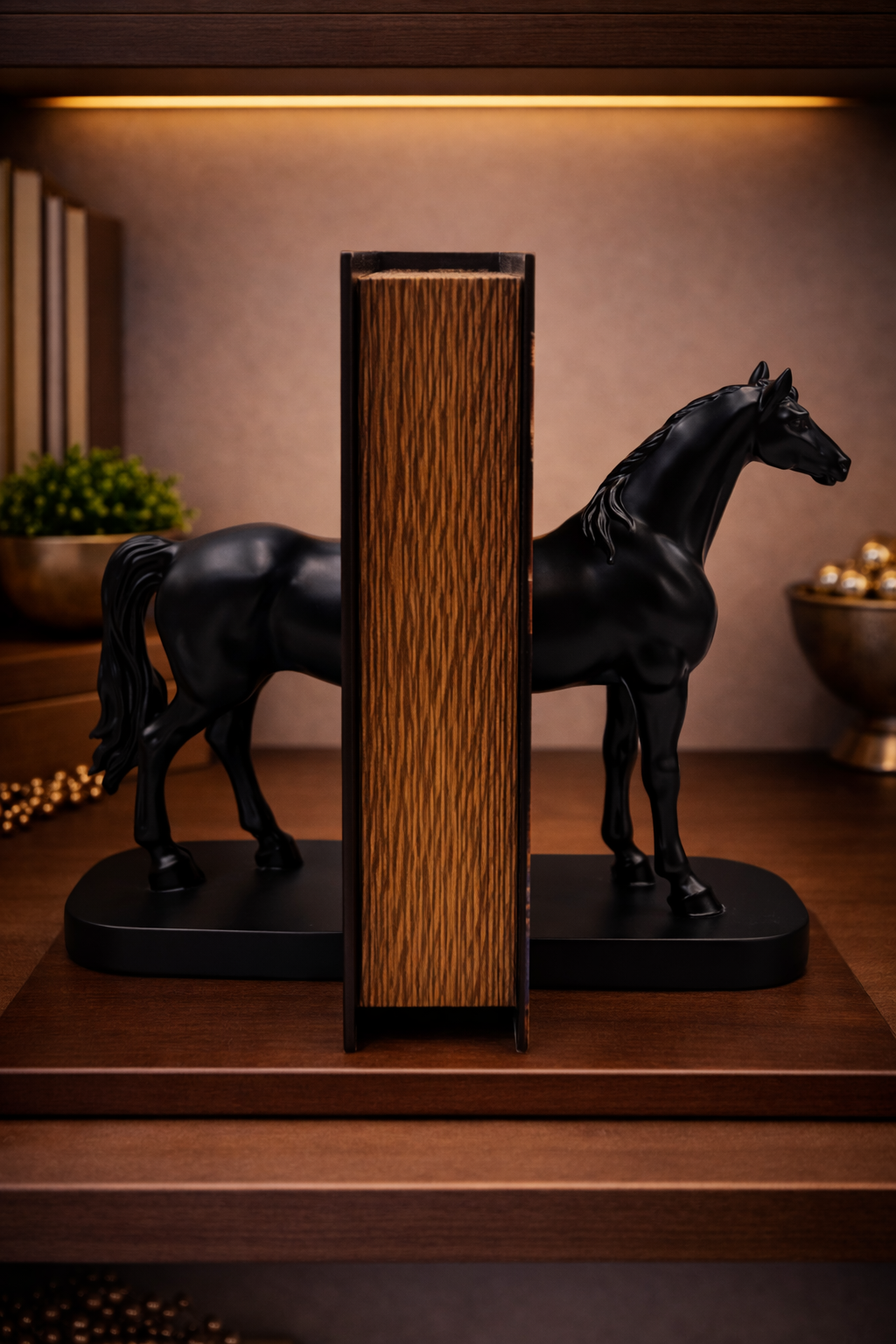 Half Horse | Book Holder | Decorative Bookend | Black