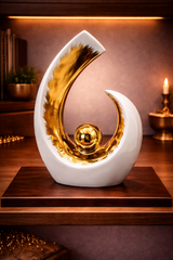 Infinity Crescent | Sculpture | Modern Decor | White