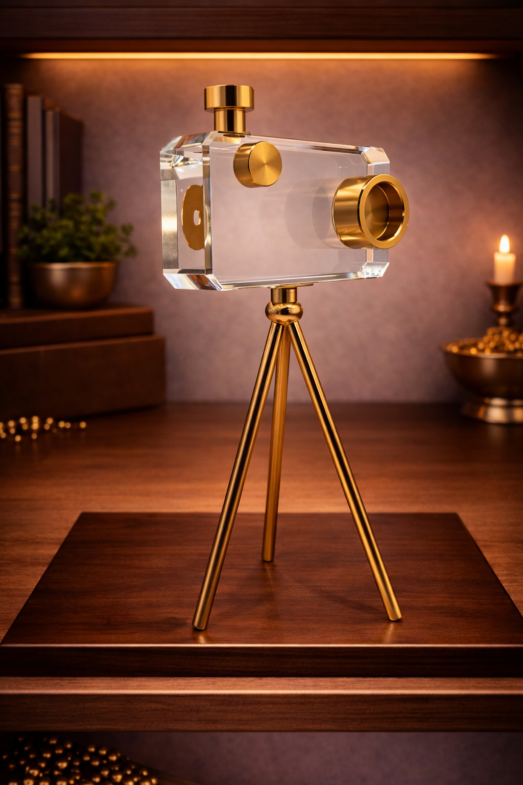 Crystal Camera | Showpiece | Vintage Decor | Classic
