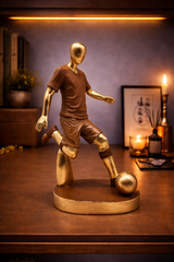 Football Player | Figurine | Sports Decor | Brown