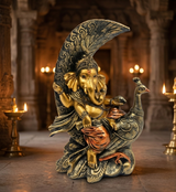 Ganesha on Peacock | Idol | Spiritual Decor | Classic