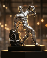 Man Pulling Stone | Figurine | Motivational Decor | Classic