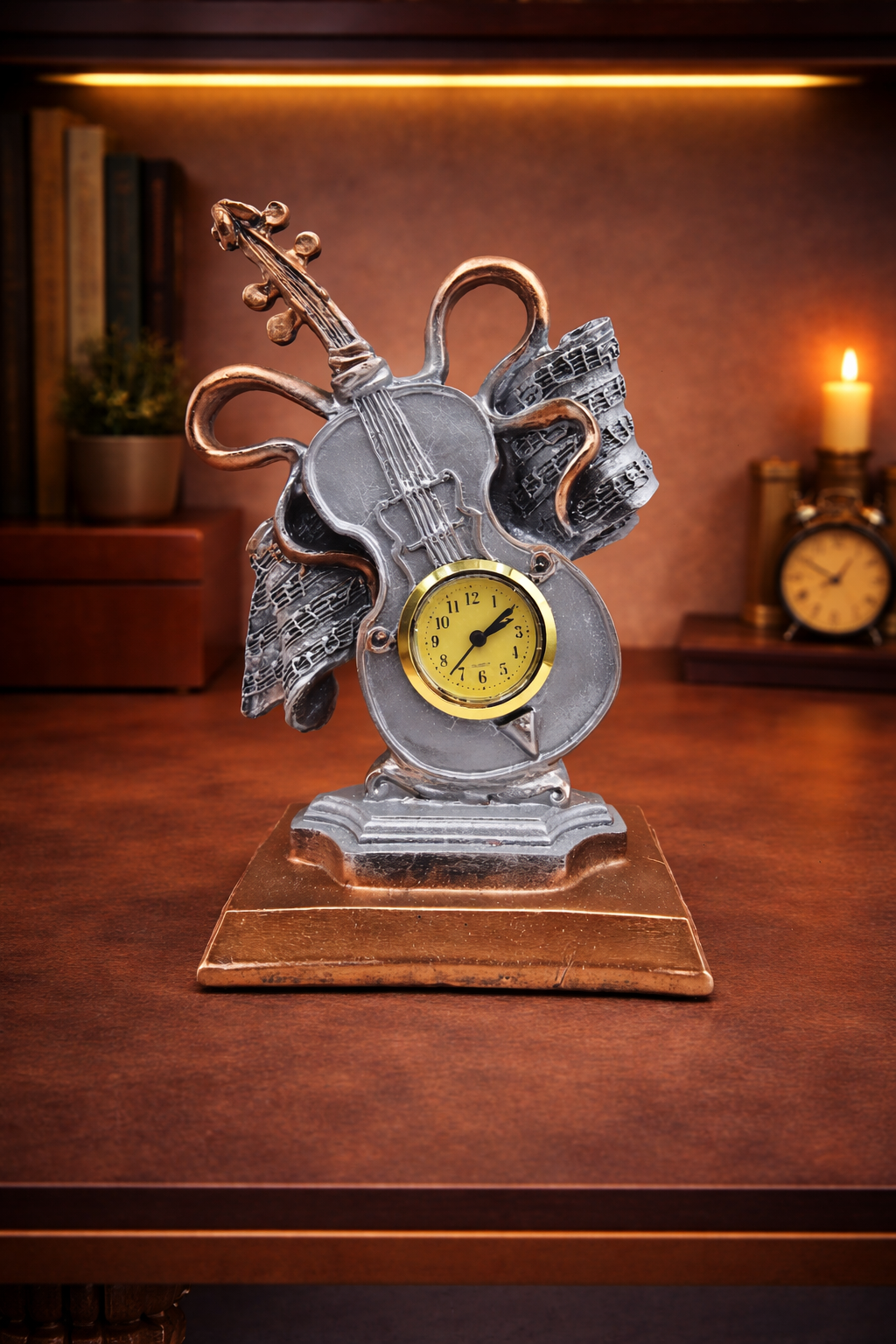 Guitar with Watch | Showpiece | Music Decor | Classic