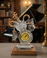 Guitar with Watch | Showpiece | Music Decor | Classic