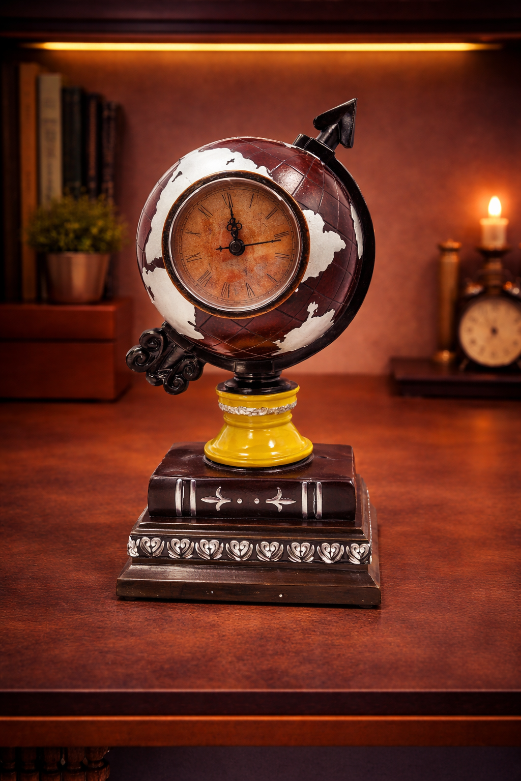 Globe with Watch | Showpiece | Study Decor | Classic