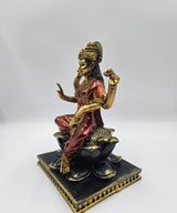 Goddess Lakshmi Idol Sitting on Lotus