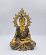 Buddha with Chakra | Statue | Spiritual Decor | Golden