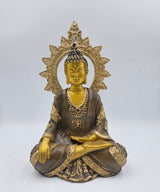 Buddha with Chakra | Statue | Spiritual Decor | Golden