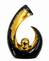 Infinity Crescent | Sculpture | Modern Decor | Black