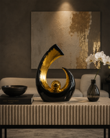 Infinity Crescent | Sculpture | Modern Decor | Black