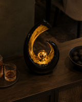 Infinity Crescent | Sculpture | Modern Decor | Black