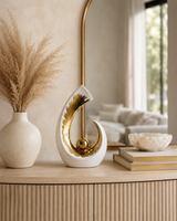 Infinity Crescent | Sculpture | Modern Decor | White