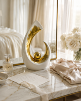 Infinity Crescent | Sculpture | Modern Decor | White