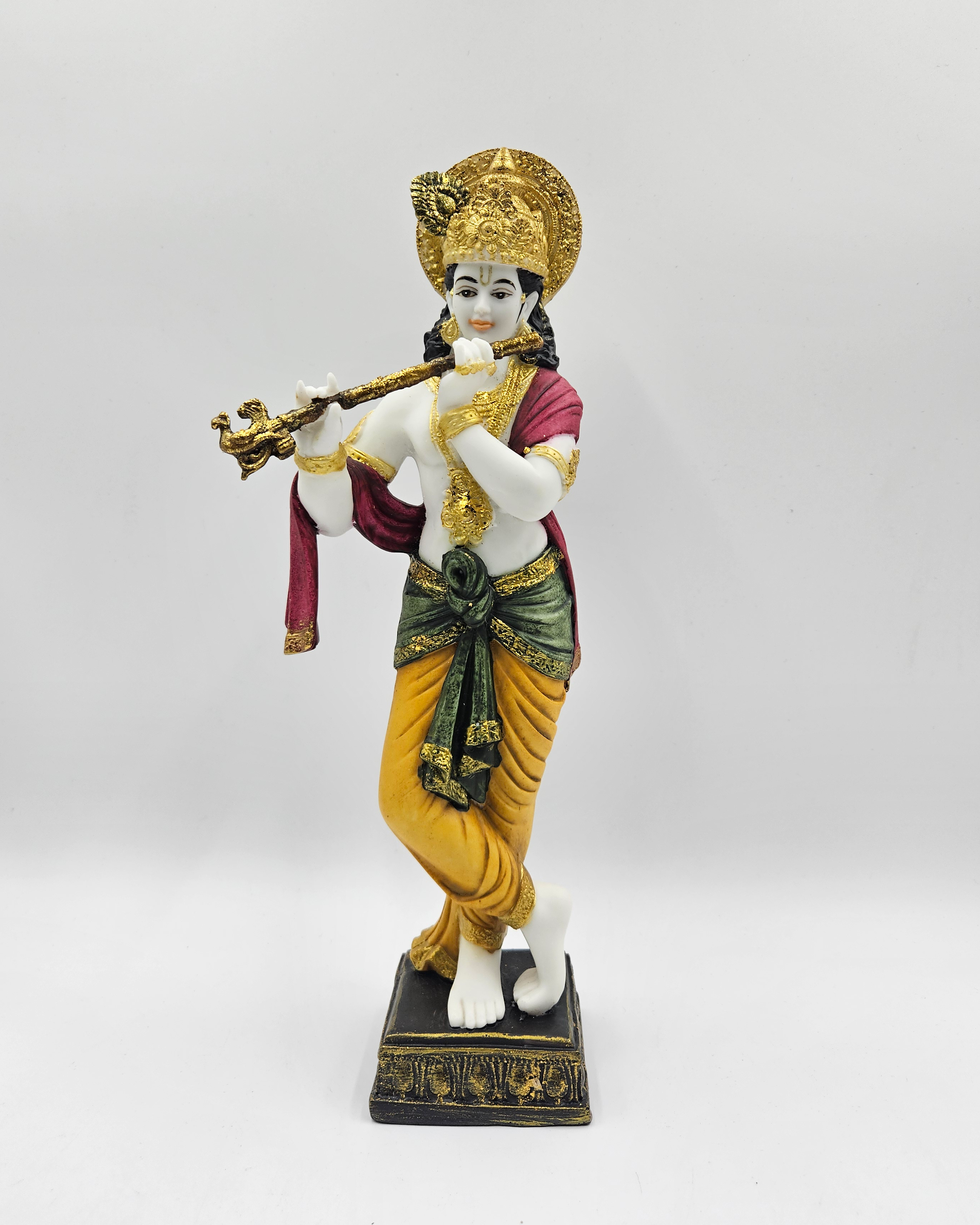 Krishna with Bansuri | Idol | Spiritual Decor | Multicolor