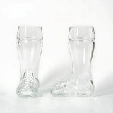 Football Boot Shaped Beer Glass Set of 2 | 370ml Each | Premium Beer Glasses for Home Bar, Parties & Sports Fans