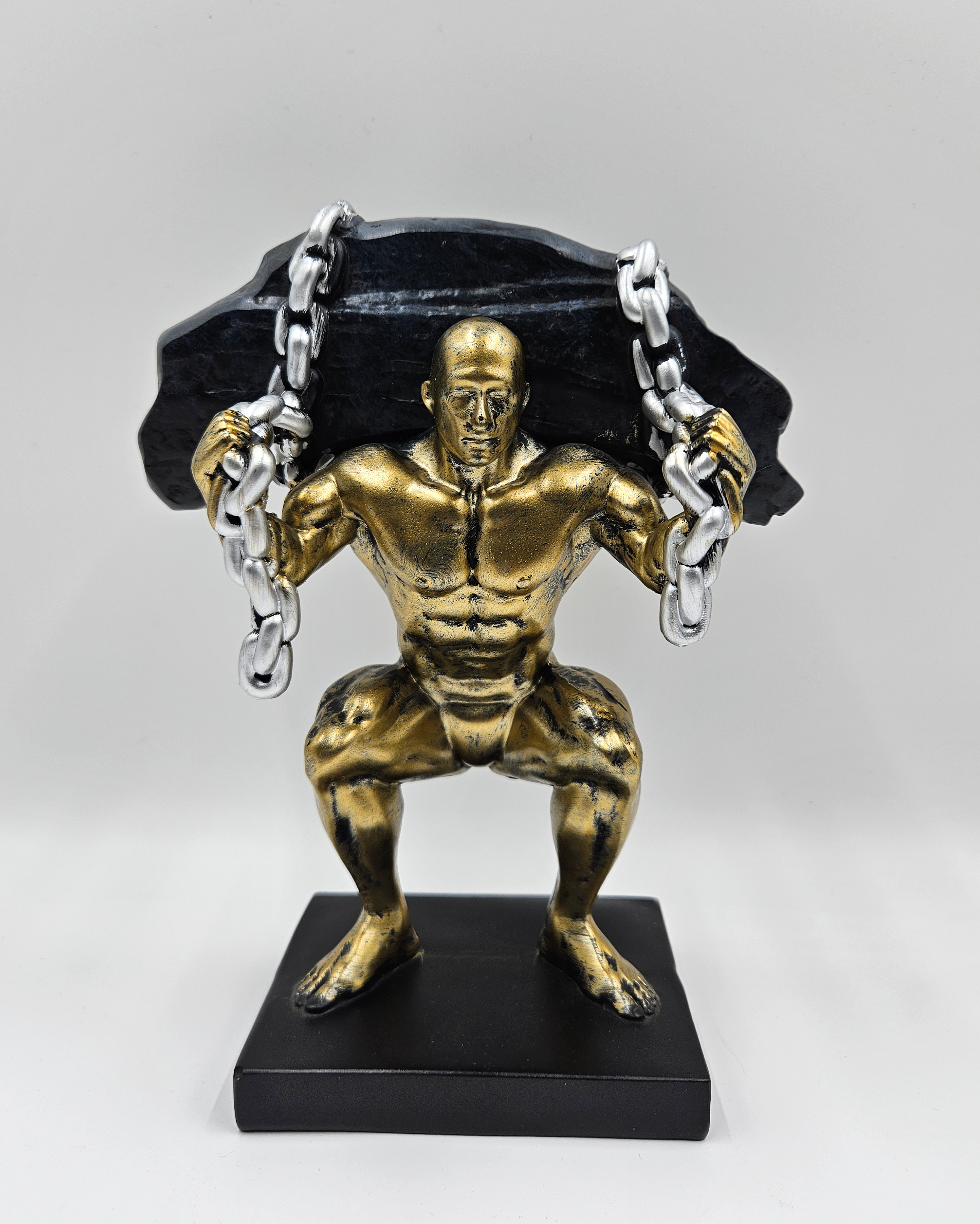 Man Squat Position | Figurine | Fitness Decor | Classic