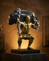 Man Squat Position | Figurine | Fitness Decor | Classic