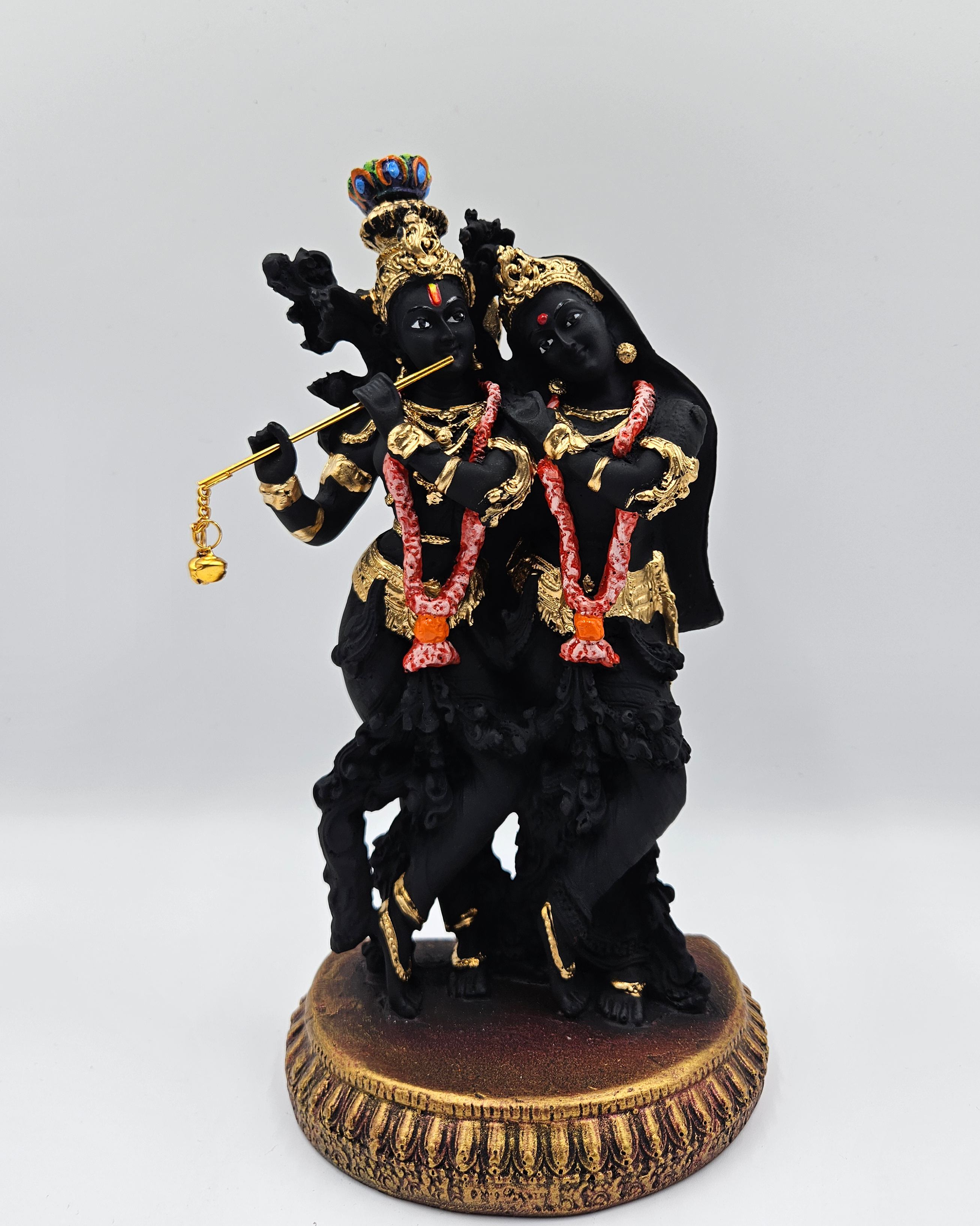 Radha Krishna | Idol | Spiritual Decor | Black