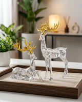Crystal Deer Pair Large | Figurine | Home Decor | Premium