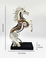 Horse Figurine Set | Showpiece | Home Decor | White