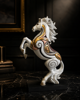 Horse Figurine Set | Showpiece | Home Decor | White